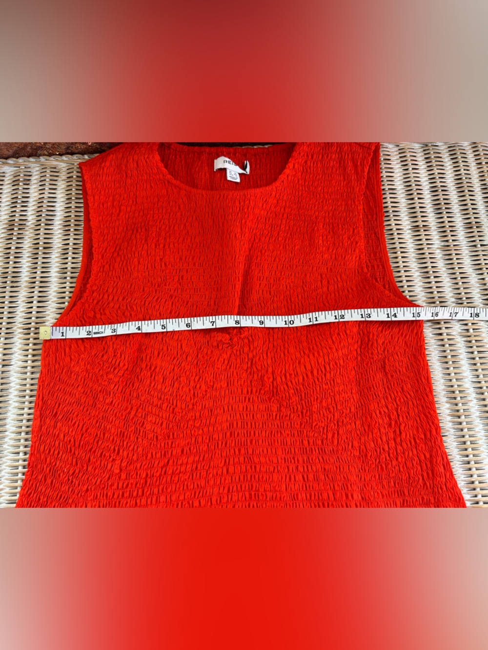Reiss Annabel Petite Cotton Shirred Midi Dress Size 8 Coastal Chic Old Money #92 - Picture 9 of 10